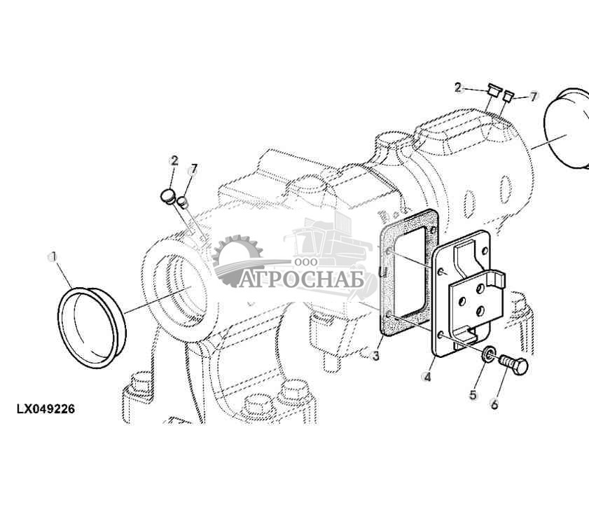 ЗАГЛУШКИ ДЛЯ ОПОРЫ ОСИ БАЛАНСИРА (БЕЗ ОСИ БАЛАНСИРА) 
